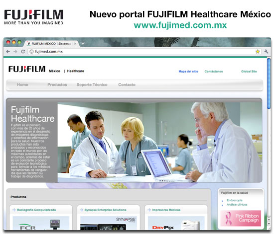 “Nuevo portal Fujifilm Healthcare México www.fujimed.com.mx”