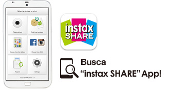 Busque la app de Instax SHARE
